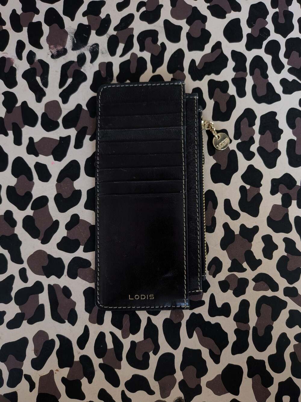 Lodls Under Lock & Key RFID Genuine Leather Slim Card Case Wallet
